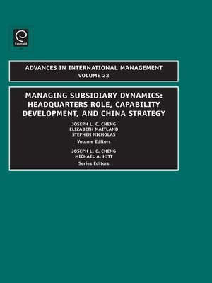 cover image of Advances in International Management, Volume 22